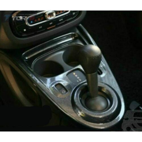 For Mercedes-Benz smart fortwo forfour 2015-2018 Car styling accessories interior decoration gear ABS stickers 3D Black Red