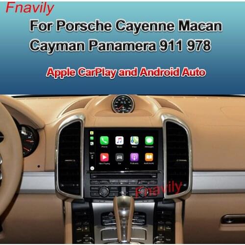 Fnavily OEM Retrofit Wireless CarPlay For Porsche Cayenne Macan Cayman Panamera 911 Apple CarPlay And Android Auto Retrofit Kit