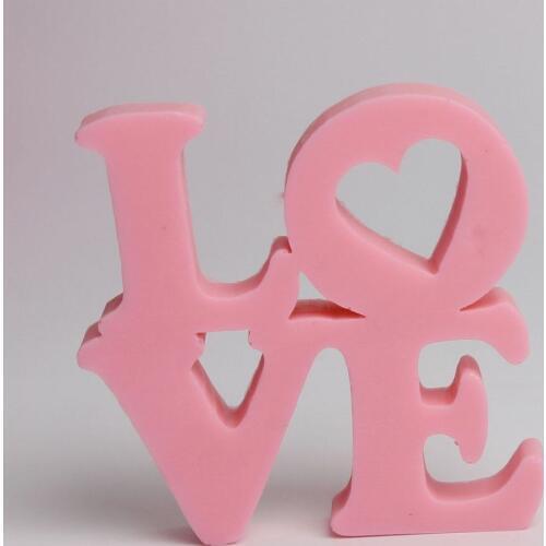 Hot 3D Love Heart Sugarcraft Cake Decorating Soap Candle Mold Lovers Wedding Party Decoration Silicone Soap Molds