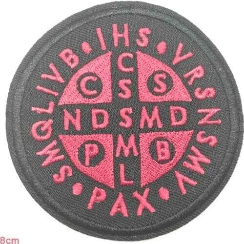 Red Words Iron On Embroidered Clothes Patches For Clothing Stickers Garment Wholesale