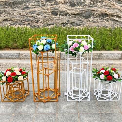 Square Iron Wedding Arche Mariage Backdrop Stand Birthday Party DIY Christmas Decoration Stage Circle Outdoor Frame