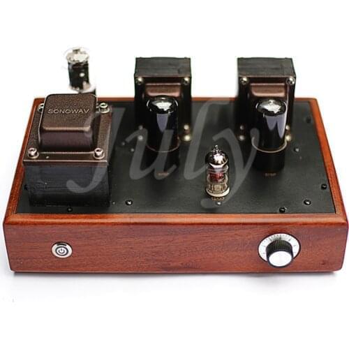 12AX7+6P6P(6V6GT) Tube Amplifier Computer Audio 3.5W * 2 Desktop Low Power Amplifier Finished Machine