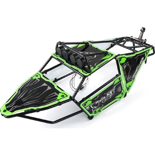 Metal Pig Cage Set with LED Light Fit for 1/5 HPI ROVAN ROFUN KM GTB TS BAJA 5TS