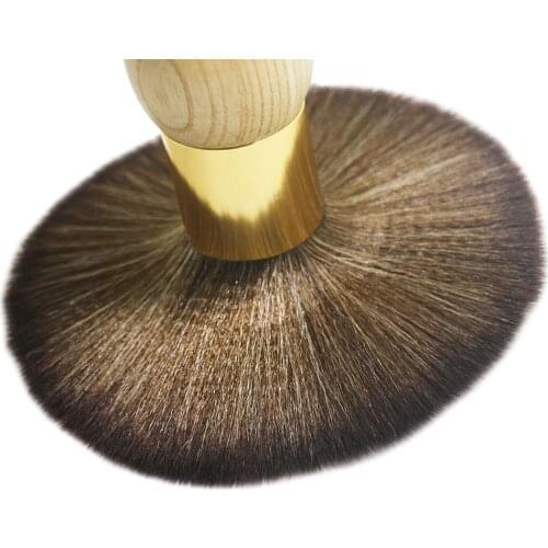 Soft Handle Wooden Hairbrush Haircut for Salon Barber Hairdressing Cleaning