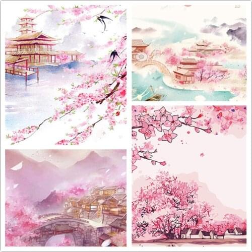 DIY Pictures By Number Flower Painting By Numbers Scenery Drawing On Canvas Hand Painted Paintings Art Gift Home Decor