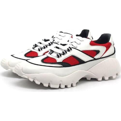 New fashion men shoes lace up genuine leather casual shoes for men sports shoes sneakers