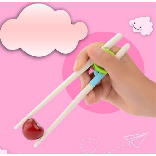New 1 Pair Multi Color Children Training Helper Learning Training Chopsticks For Kids Chinese Chopstick Learner Gifts
