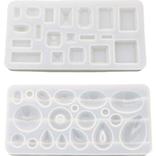 2021 New DIY Crystal Epoxy Pendant Mold Mirror Handmade Resin Molds Gypsum Making Necklace Accessories Tools 2020 trend