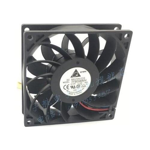 Original DELTA FFB0948VH 9225 9cm DC 48V 0.26A 3-line Alarm Cooling Fan