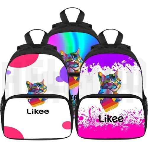 Likee Women Backpack LIKEE Video 1 App Laptop Student Backpack School Bags for Teenage Girls 2020 Russian Styles Zipper Bookbag