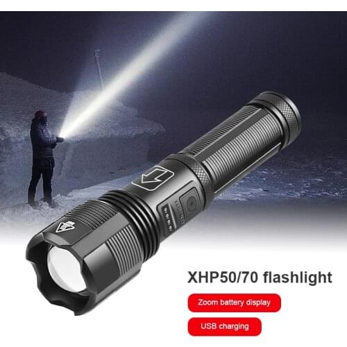 Super Powerful LED Flashlight XHP50/XHP70 Tactical Torch USB Rechargeable Linterna Waterproof Lamp Ultra Bright Lantern Camping