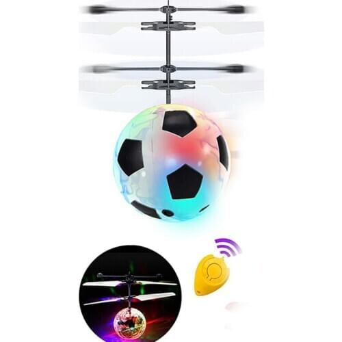 Luminous Floating Induction Aircraft Flying Toys Ball Infrared Induction Remote Control Flying.Toy Built-in LED Light