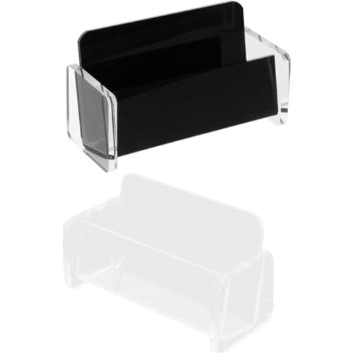 50 Sheets Capacity Transparent Acrylic Business Name Card Holder Name Cards Collection Case Ideal for Women Men Office