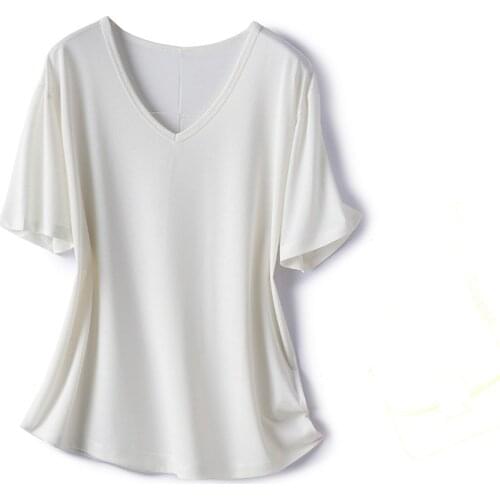 High quality soft casual breathable Classic Cotton summer short sleeve womens T-shirt