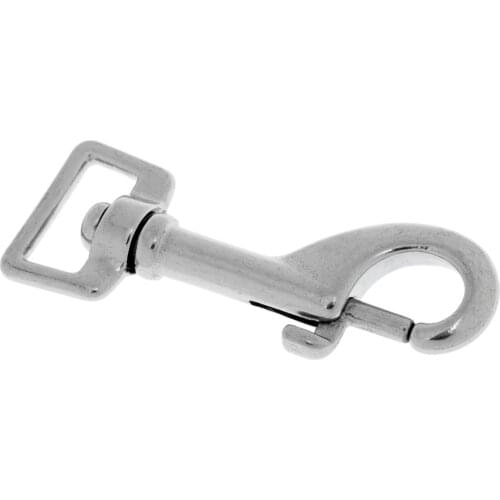 1 Pcs 316 Stainless Steel Square Eye Swivel Bolt Snap Hook Diving Clip Marine Boat Accessories Tools Silver 3 Sizes