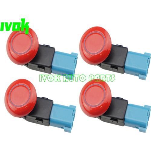 4 Pcs Sensors Assy, Parking Distance Control PDC For Honda Civic 1.8L 2006-2012 08V67-S9G-7M003 08V67S9G7M003