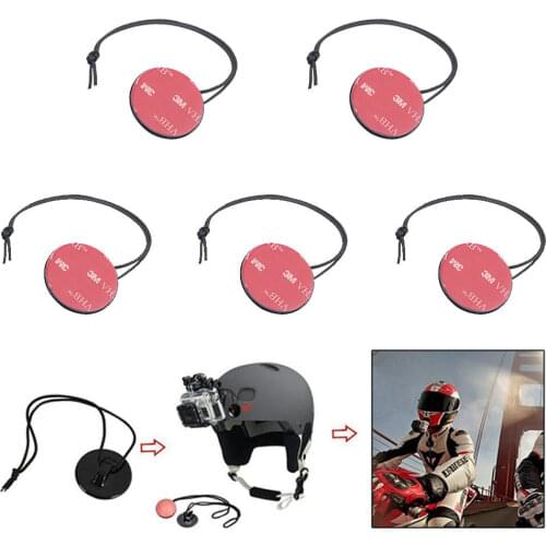 5pc/lot Security Safe Tether Straps with Sticker Mounting Kit for GoPro Hero 8 7 6 5 4 3 Xiaomi Yi SJ4000