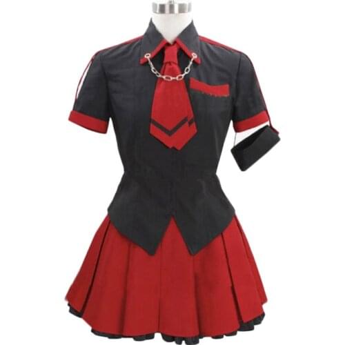 Anime Blood-C Kisaragi Saya Girl Cloth Uniform Cosplay Costume Custom-Made