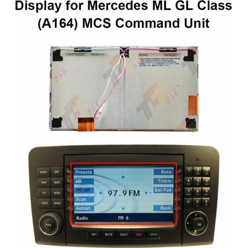 Car DVD/GPS Navigation LCD Display for Mercedes ML ML350 GL Class (A164) MCS Command Unit