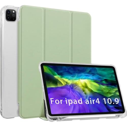 For iPad Air4 10.9 2020 Case Cover with Pen slot Stand iPad Case For iPad 10.2 Pro12.9 11 Pro10.5/air3 Mini4 5 Leather Cover