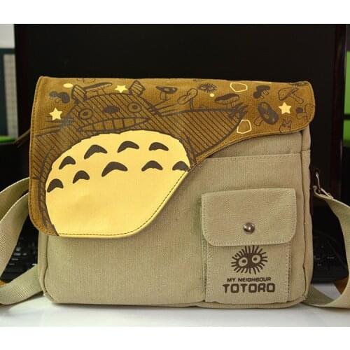 COSTAR Attack on Giant SAO Totoro One-Piece Black Butler Shoulder Bag Canvas Shoulder Bag Anime School Bag