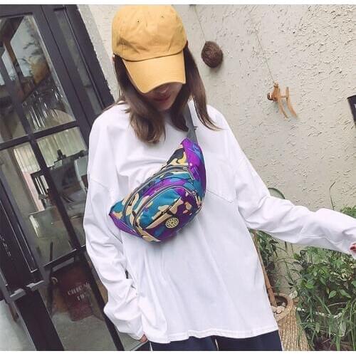 Colorful Waist bag Waterproof Travel Fanny Pack Mobile Phone Waist Pack Belt Shoulder Bags crossbody bags for men and women #qse