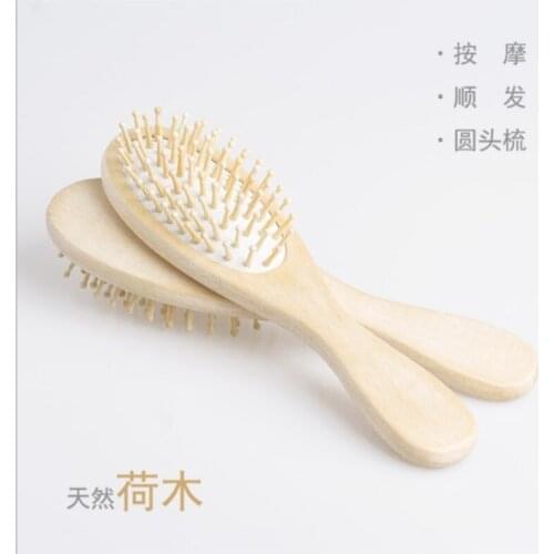 Wooden Bamboo Hair Vent Brushes Care Beauty SPA Massager Comb Health 100pcs