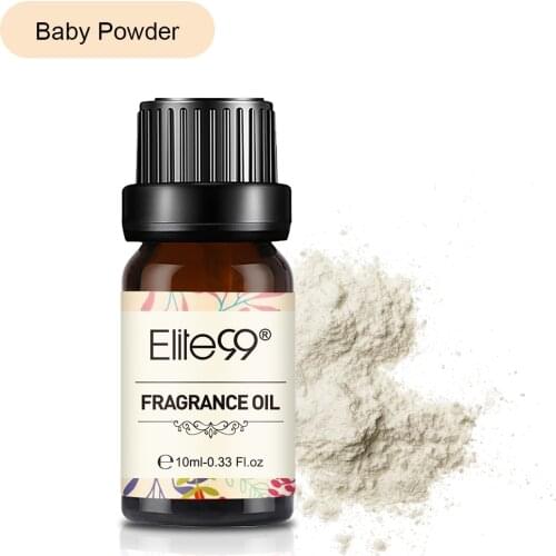 Elite99 10ml Baby Powder Fragrance Oil For Aroma Aromatherapy Humidifier Air Freshening Oils Flower Fruit Natural Essential Oil
