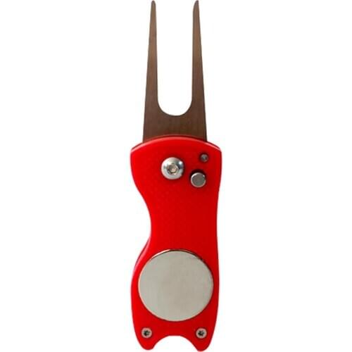 Zinc Alloy Golf Divot Repair Prongs Groove Cleaner Detachable Golf Training