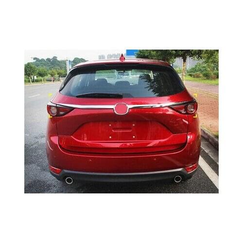 ABS Chrome Rear Door Trunk Lid Cover Trim 2pcs For Mazda CX-5 2nd Gen 2017-2019