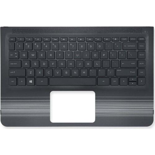 JIANGLUN New for HP Pavilion X360 13-U M3-U TPN-W118 Palmrest with US Keyboard White Stripes