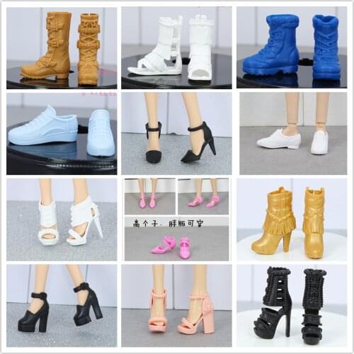 Collective edition Original Fashion High Heels Shoes / Doll Accessories For 1/6 FR ST Xinyi Barbie Doll , Doll Shoes flat shoes