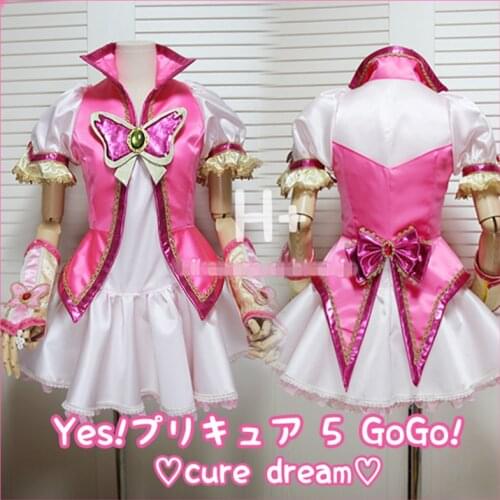 Pretty Cure Nozomi Yumehara Cosplay costume Cure Dream dress Custom Made