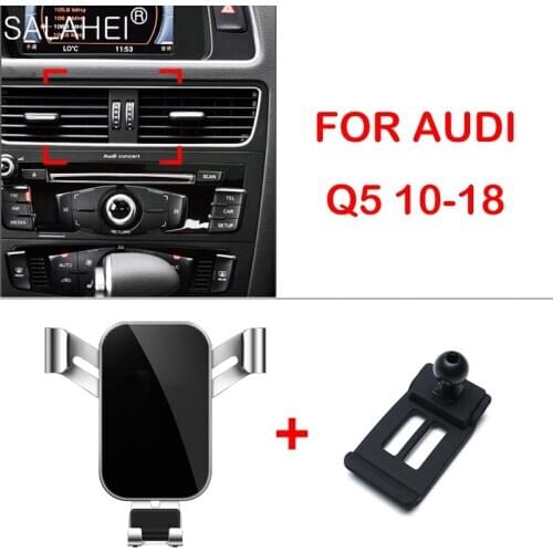 Mobile Phone Holder For Audi Q5 2017 2016 2015 Car Air Vent Mount GPS Phone Holder Brackets For Audi Q5 2010 2011 2012 2013 2014