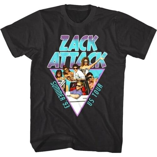 Saved by the Bell Zack Attack US Tour Summer 1993 Mens T Shirt LIVE Concert Top