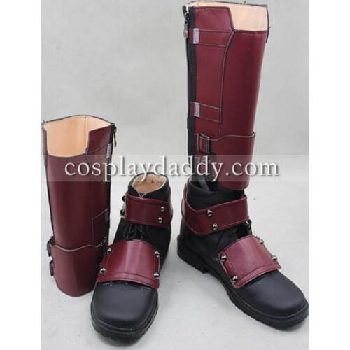 Deadpool Wade Winston Wilson Cosplay Shoes PU Knee High Boots S008