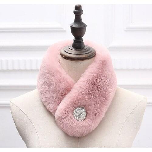 Wholesale Women Winter Faux Fur Collar Neck Warmer Scarf Wrap Shrug Wedding Evening Party Accessories for Female Coat Jackets