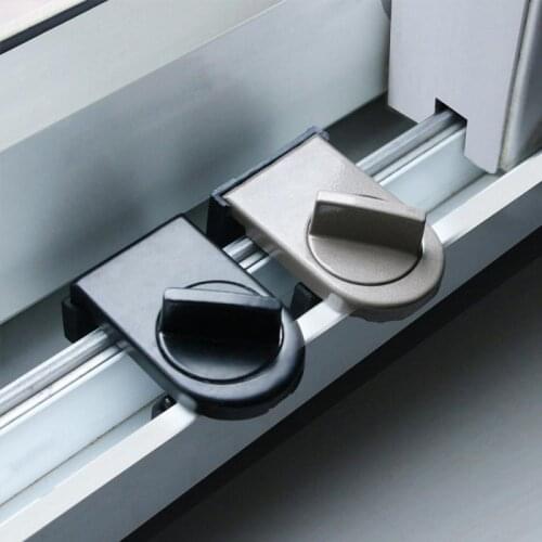 Adjustable Locks On Windows Security Door Latch Mobile Window Insurance Lock Anti-theft Protection Lock Window Stoppers