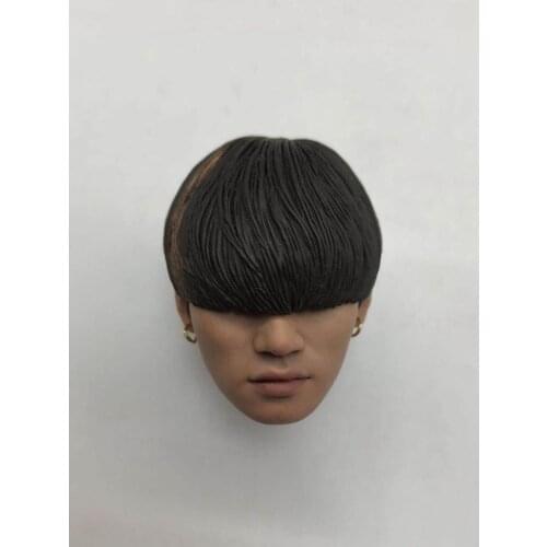 1/6 Scale Modern Korean Male Star Head Sculpture Model for 12" Action Doll