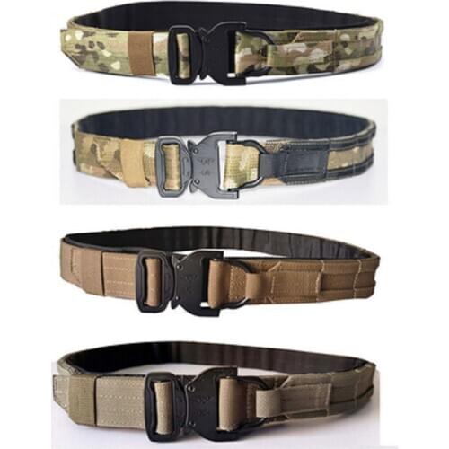Tactical CS Outdoor Fighter Belt 3.8Cm Wide Hunting Shooter Inside And Outside Belt Multi Camera Moller Belt