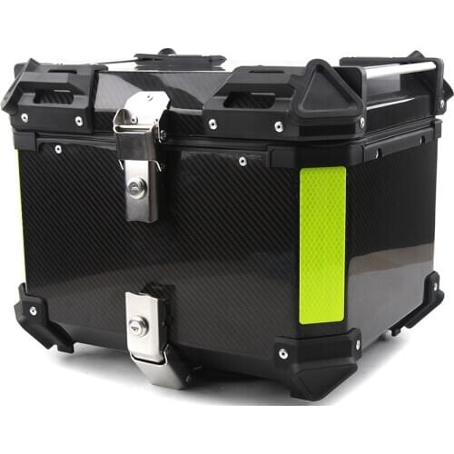 45L Universal Motorcycle Carbon Fiber Tail Box 3K Pure Carbon Fiber Modified Trunk Electric Car Storage Box