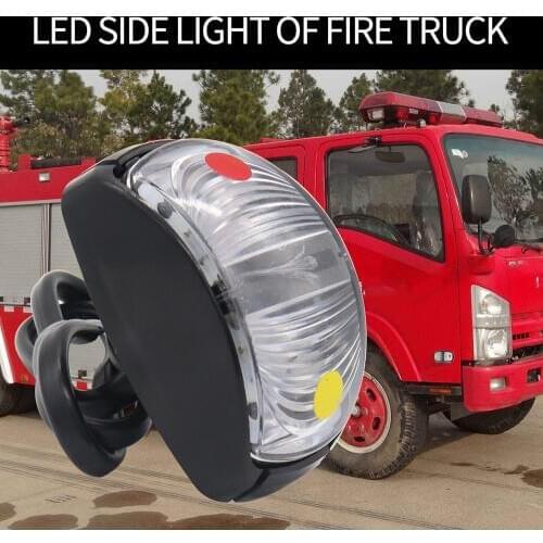 1pc 24v 12v Led Side Marker Lights for Trailer Trucks Caravan Side Clearance Marker Light Lamp Led Truck Amber Red 10-30V Lamp