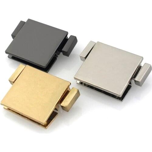 1pcs Metal Square Turn Lock Fashion Twist Lock Clasp for DIY Handbag Bag Purse Luggage Hardware Closure Bag Parts Accessories