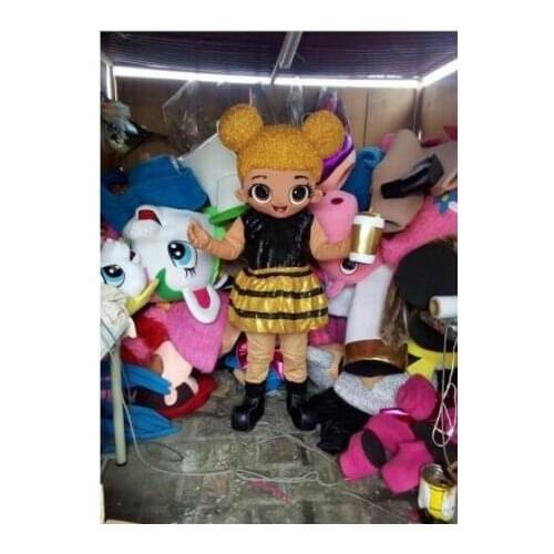 Hot sale Adult lovely Bee Girl Doll mascot fancy dress costumes cartoon party costumes adult size