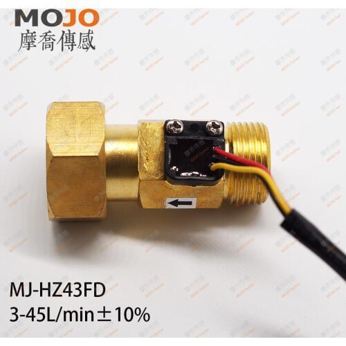Flow Sensor MJ-HZ43FD G3/4" Brass Flow Meter Water-cycling System