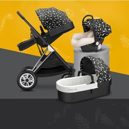 High Landscape Baby Stroller Can Sit, Recline and Lightly Fold Two-way Newborn Children Bb Baby Stroller Hot Mom Baby Car