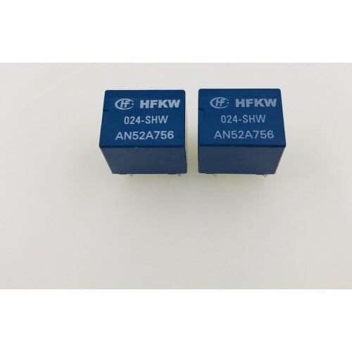 HFKW-024-SHW 24VDC 2*10A car relays new orginal
