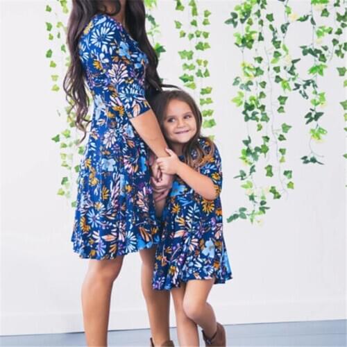 Одинаковые платья для мамы и дочки Hirigin China At AliExpress