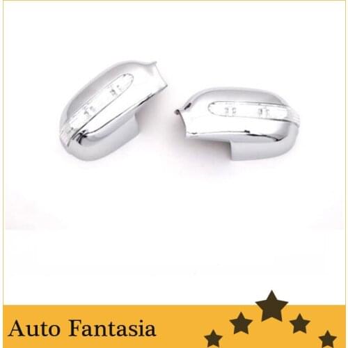 Chrome Side Mirror Cover with LED Side Blinker for Toyota Corolla 93-97