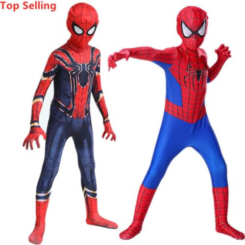 Child Spiderman/Deadpool/Venom/Panther Cosplay Costume Boy and Girl Halloween Carnival Avengers Tights Party Cosplay Jumpsuit